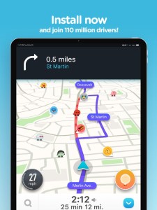 Promoción de la app WAZE