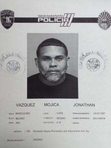 Ficha de arresto de Jonathan Vásquez Mojica, uno de los 10 más buscados en Bayamón.