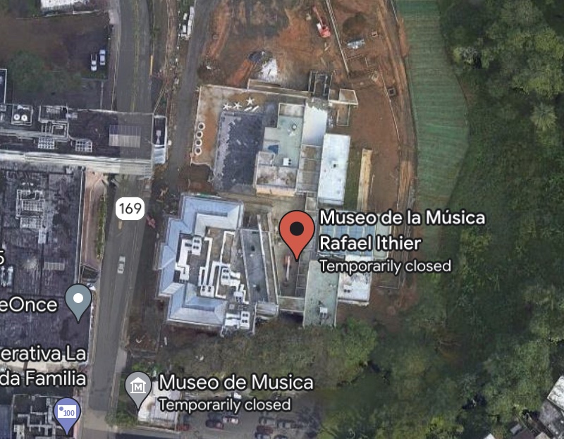 Vista de Google Maps del museo de la música en Guaynabo 