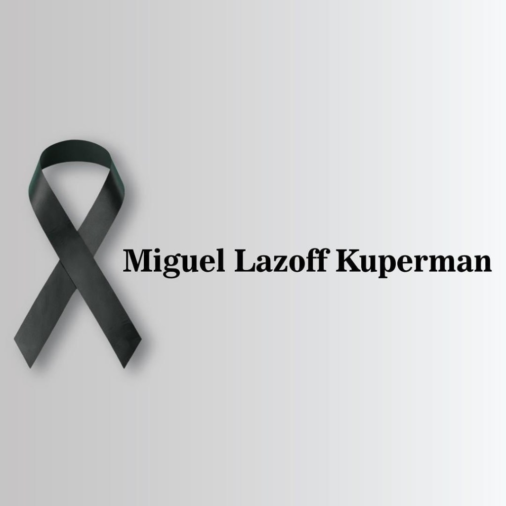 Lazo negro junto al nombre Miguel Lazoff Kuperman. El fundador de las tiendas MeSalvé en Puerto Rico quien falleció esta semana 